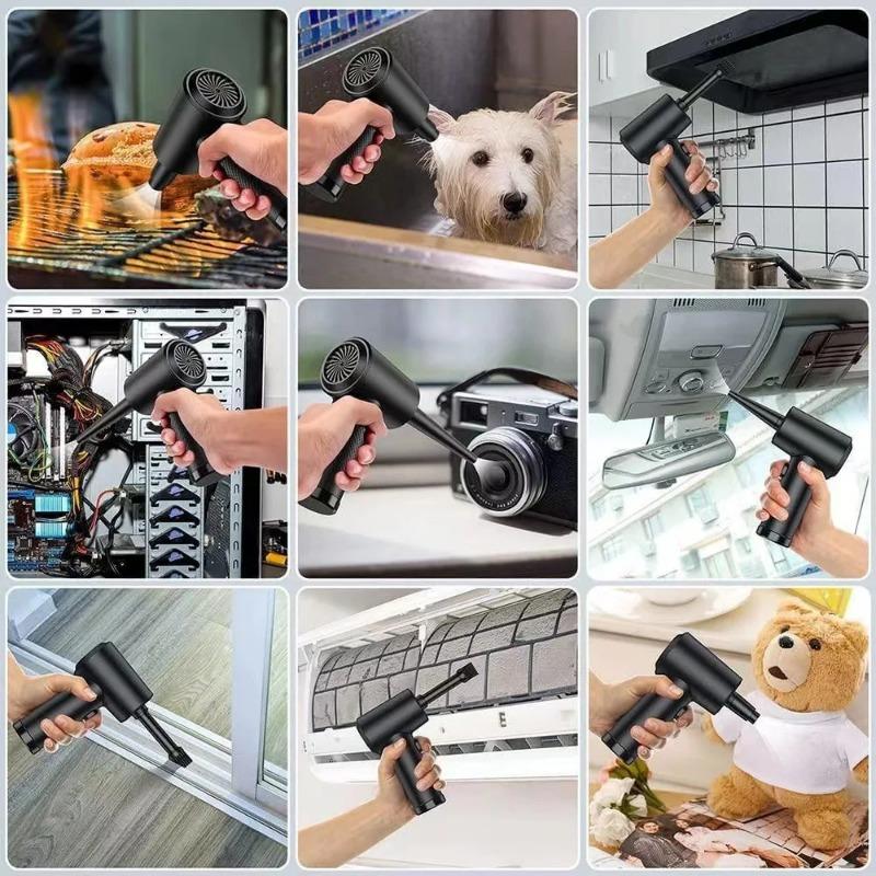 Stlačený vzduch Duster 51000 ot./min. Pro klávesnici počítače PC Car Clean USB nabíjení Přenosný elektrický odprašovací bezdrátový vzduchový ventilátor