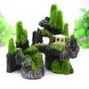 Aquarium Rockery Windmill Decoration with Air Pump-Driven Water Wheel