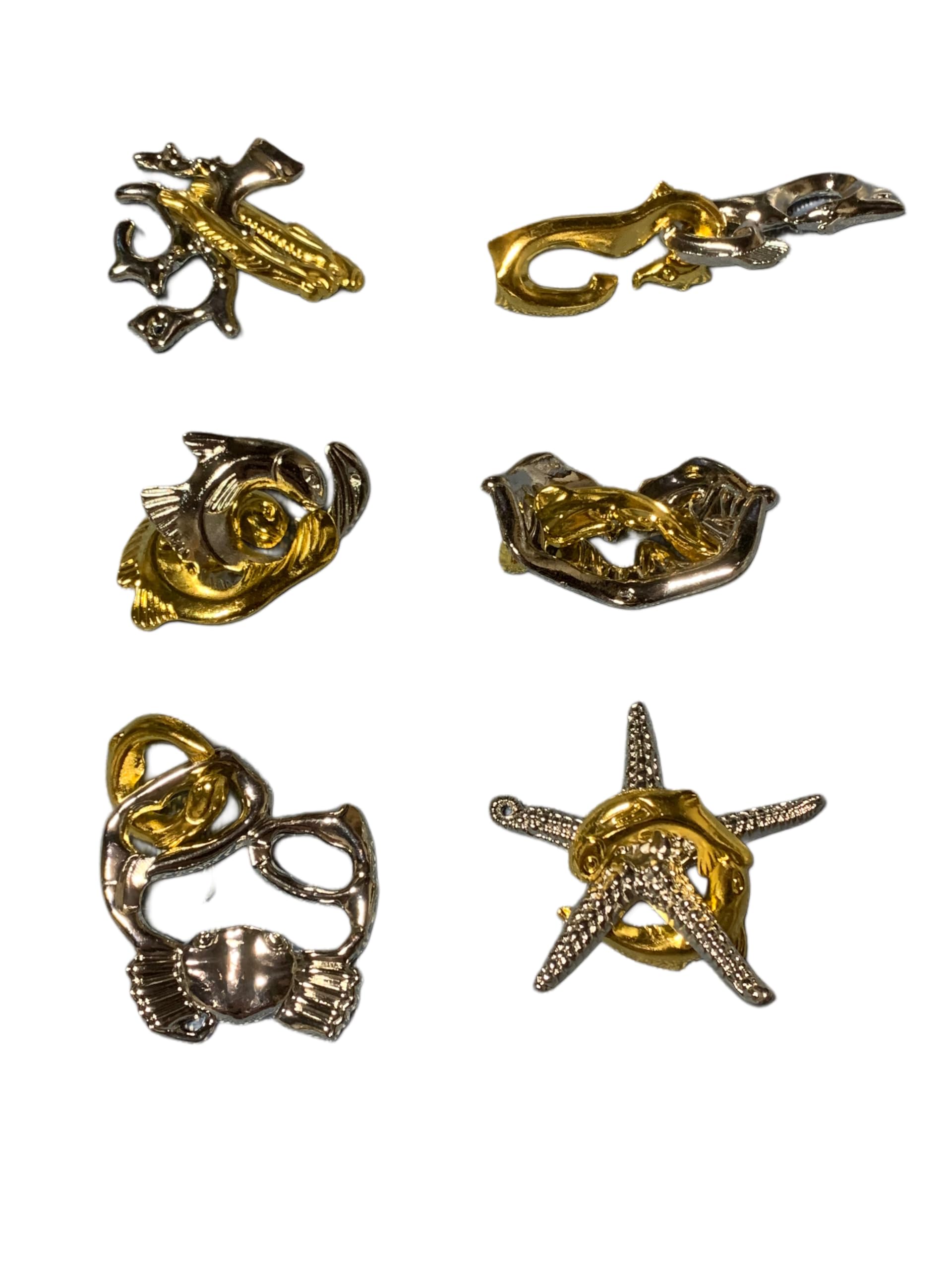 

Набір з 6 кілець-головоломок, Рівні складності 6-2, Головоломка з кільцями, Іграшка-головоломка для дорослих та дітей, Розгадування таємниць, Вбивця часу, 3D-головоломка,