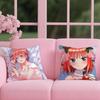 The Quintessential Quintuplets Cushion Cover 2-in-1 Reversible Plush Pillow Cover | Car/Sofa/Bed | Perfect Gift
