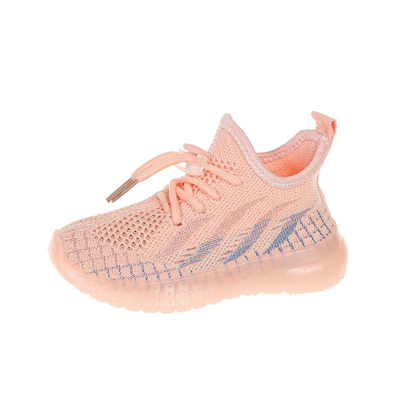 New Lightweight Breathable Children's Running Shoes - Boys & Girls, Soft Sole Woven Mesh, Spring and Autumn 2026