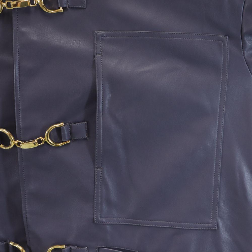 TAUPE Made In Japan Leather Jacket 2 Purple Men's Used