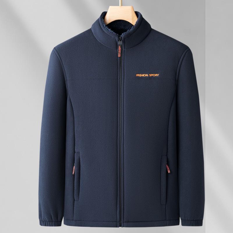 Men's Thickened Fleece Jacket - Spring Cardigan Outerwear