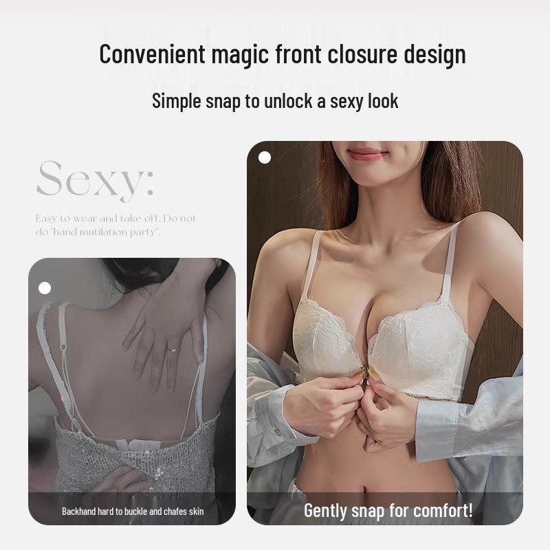 Front Closure Push-Up Bra for Small Busts - Enhancing & Lifting Design for a Sexy, Anti-Sagging Look, 2025 Model.