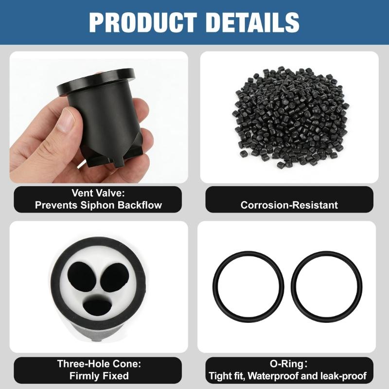 12Pcs Flush Valves Repair Kits with O Rings and Seals Replace Broken Vacuum Breakers for Vacuum Breaker Maintenance