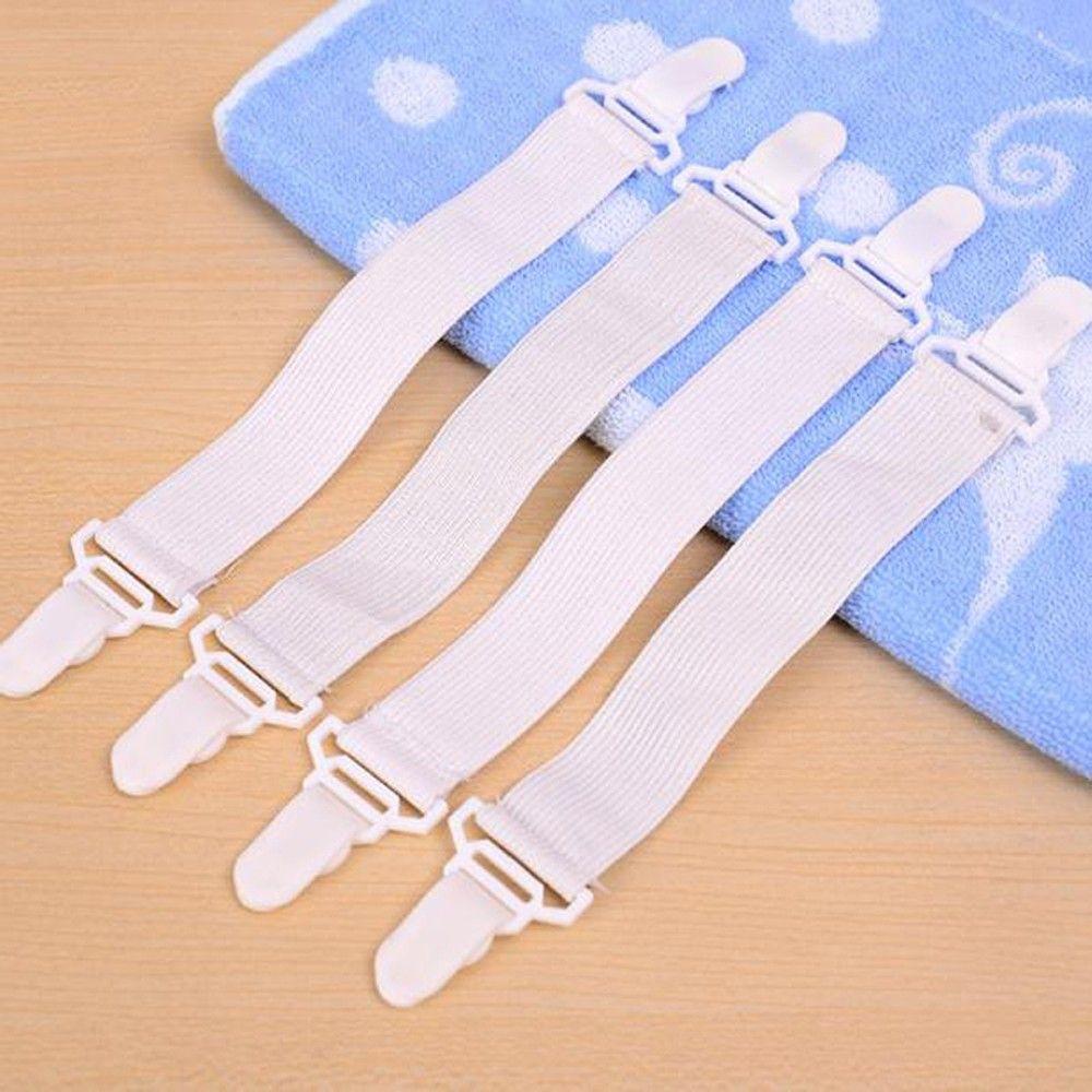 

New Blankets Fasteners Bed Sheet Elastic Mattress Cover Holder Grippers Clip белый