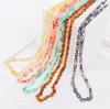 Necklace for Women Accessoriesins Double Layer Sweater Chain Long Cross Personalized Acrylic Necklacejewelry Beautiful Elegant Necklace for Her
