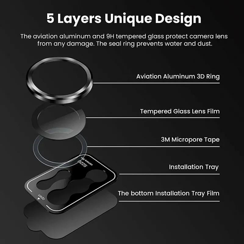 AR+AF HD Metal Lens Ring Glass For Samsung S26 Ultra S26 Camera Lens Protect For Samsung S26 Plus Anti-Scratch Phone Accessories 4