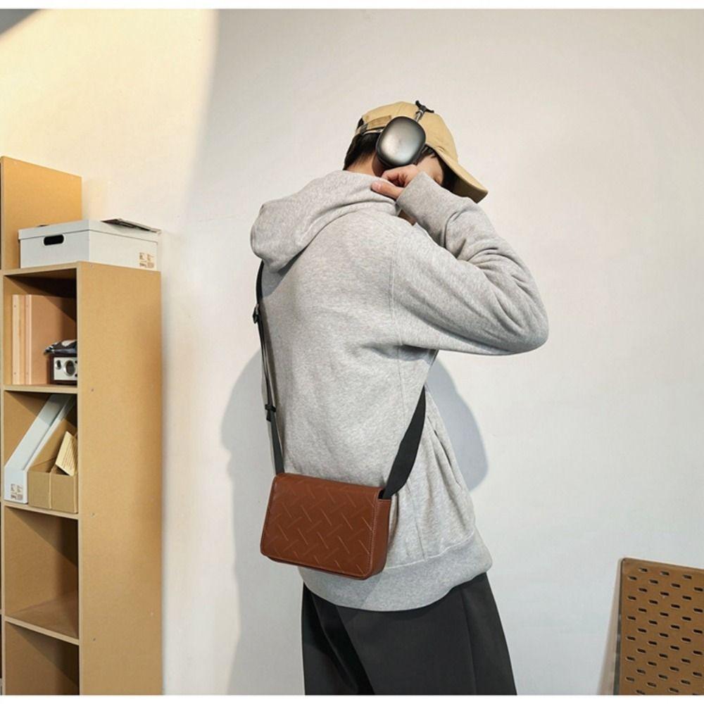 Harajuku Men's Shoulder Bag Designer Messenger Bag Portable Men's Crossbody Bag  Boys