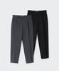 Recycled One-Tuck Relaxed Tapered Hidden Banding Crop Slacks 2-Pack
