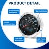 ZMFJH 0-50KMH, 0-30MPH 85MM GPS Tacho mit Antenne 7 Farbige Beleuchtung Geschwindigkeitsmesser Kilometerzähler Laufleistung COG TRIP Auto Auto Boot