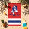 New England Patriots (5) Motyw Ręcznik plażowy Odporny na piasek Miękki i wygodny Odpowiedni na basen Kemping Joga i Nurkowanie Podróżny
