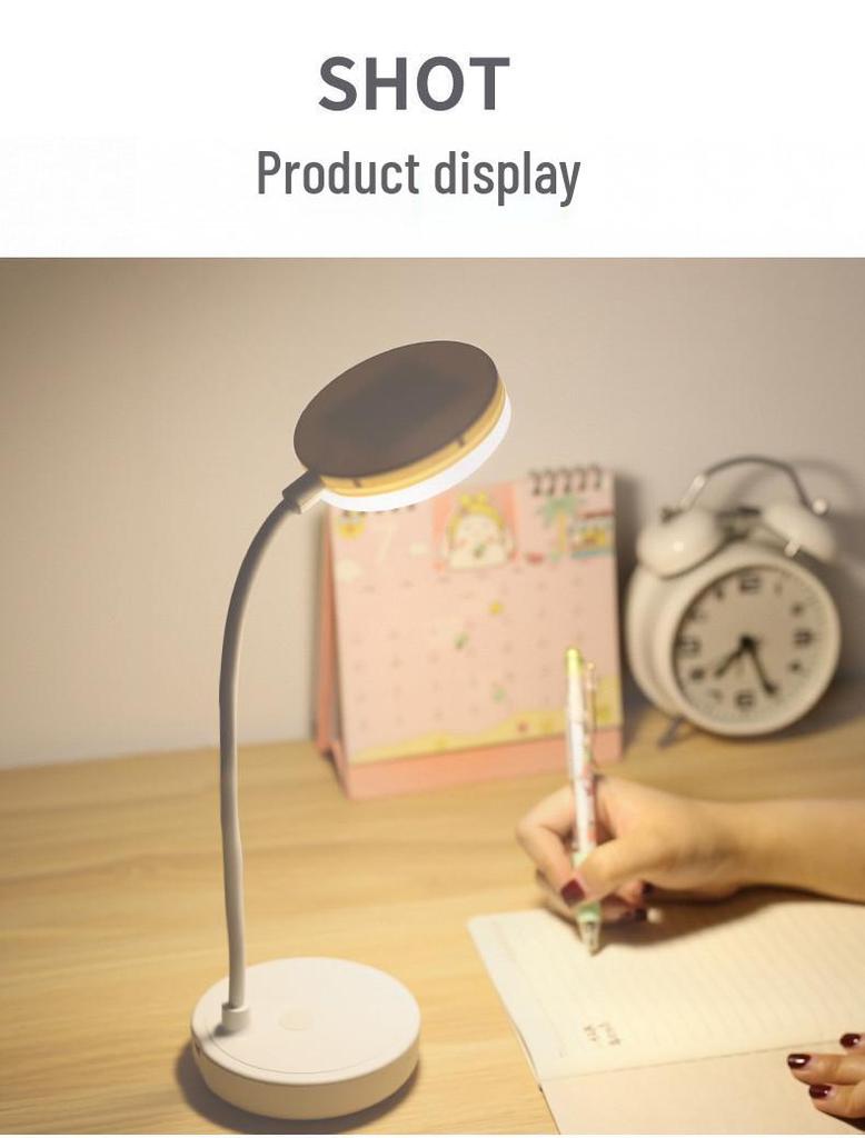 Rechargeable LED Table Lamp for Dorms & Kids - Eye Protection Bedside Lamp