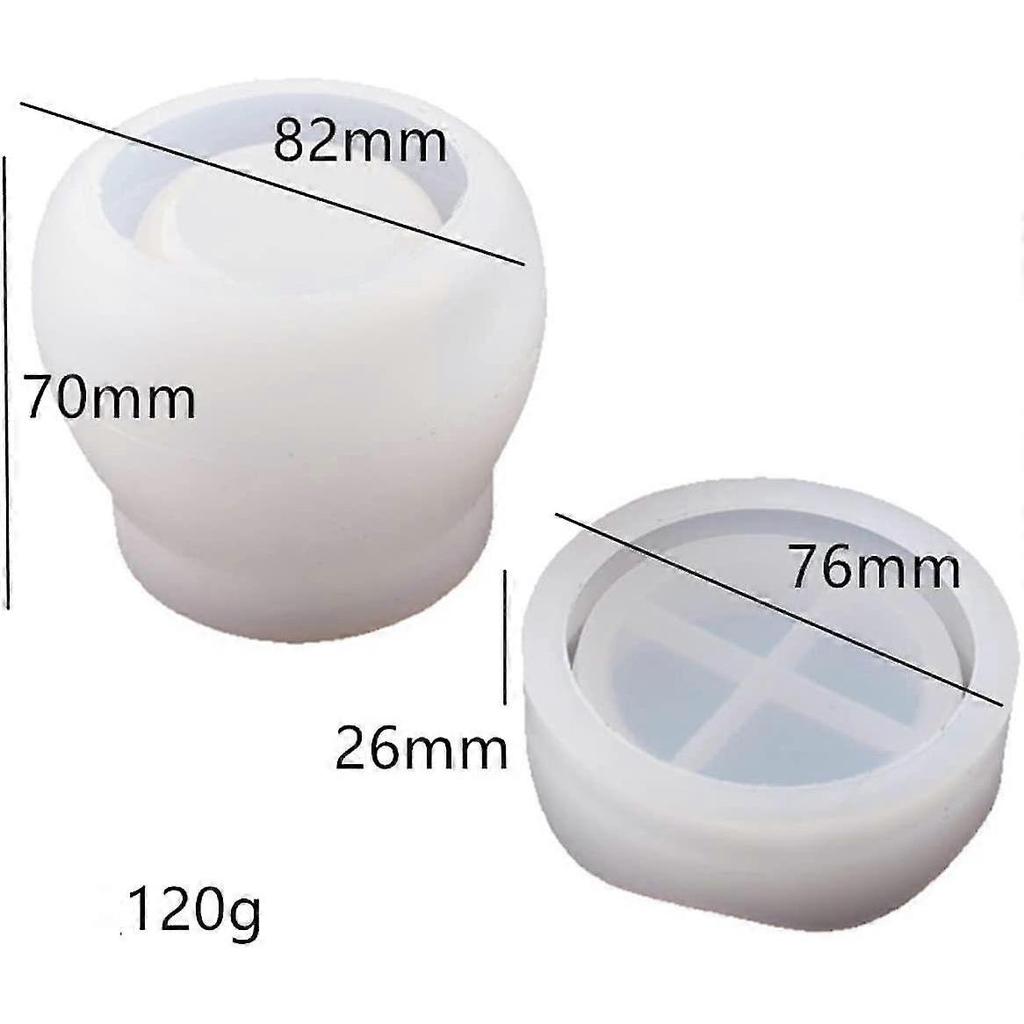 DIY Silicone Jar Mould with Lid Crystal Epoxy Resin Epoxy Casting Process Mould - DD01