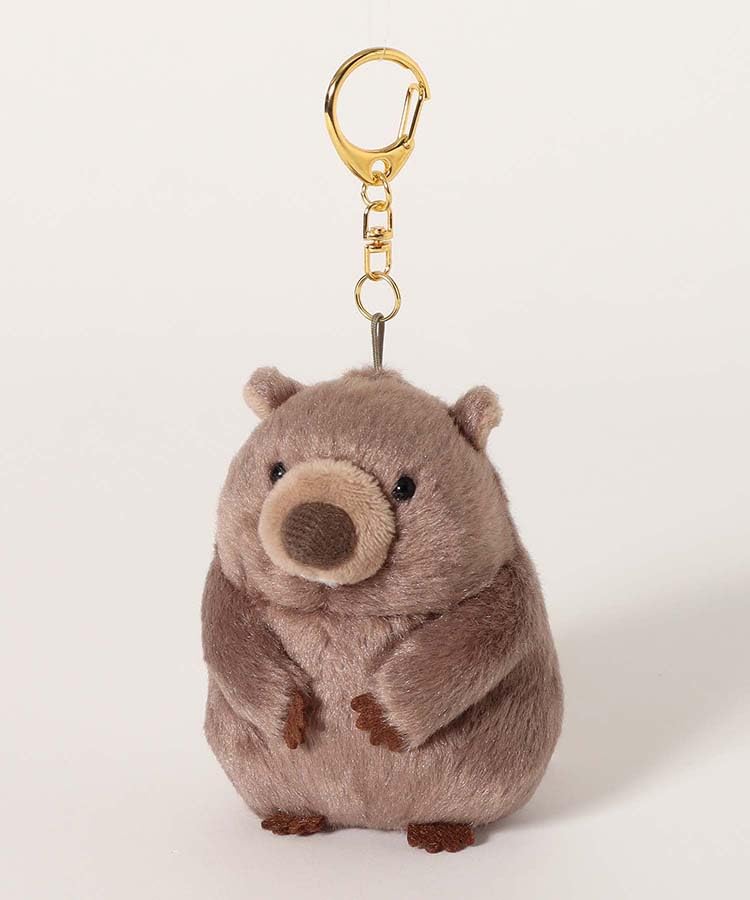 Bleu Bleuet Seltenes Tier Kugeliger Schlüsselanhänger Anhänger Maskottchen Plüschtier (Wombat)