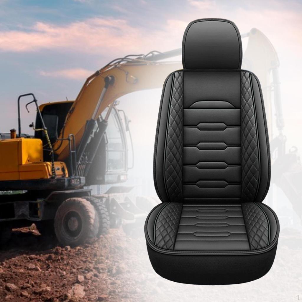 Excavator Seat Cover Equipment Repair Parts Fittings Professional Easy Maintenance PU Leather