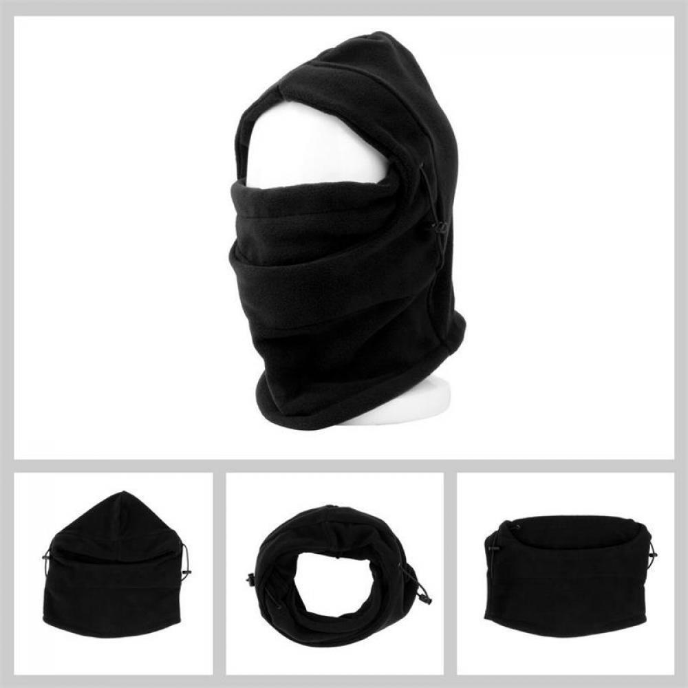 Mens Hood Sports Balaclavas  Face Mask 6 In 1  Fleece Scarf
