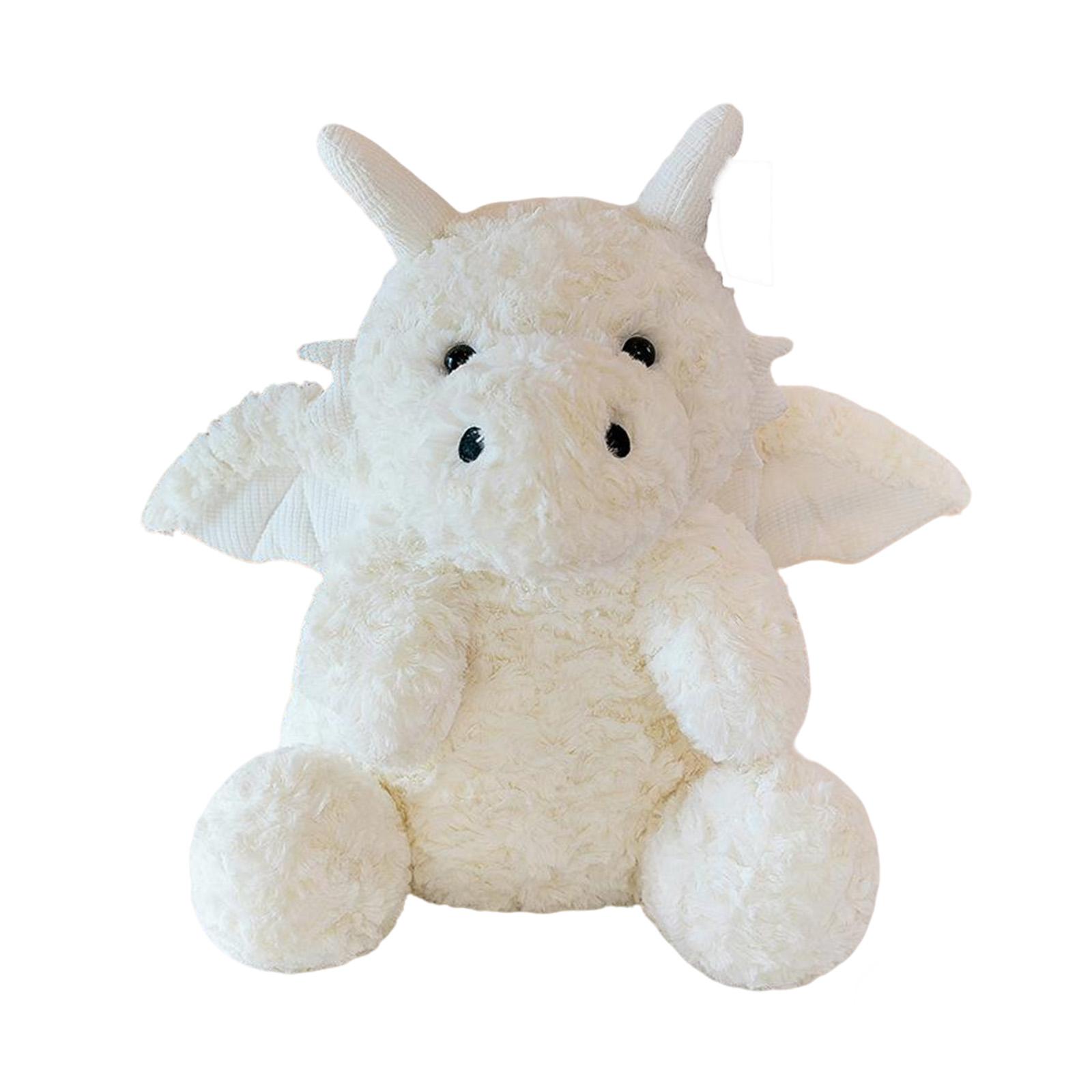 

Рождественский подарок Милая плюшевая игрушка Дракон Кукла динозавр Детская подушка для сна Плюшевая игрушка One Size белый