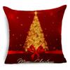 Home Decor Nordic Christmas Red Printed Polyester Pillowcase For Living Room Bedroom Decor Funda De Almohada