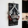 New resin statue pendant home refrigerator party double gun hanging board beer bottle opener ornament pendant