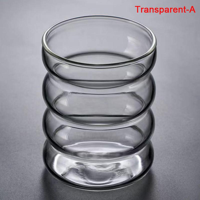 

Креативная стеклянная кружка, термостойкий стакан, посуда для напитков, кружка для чая, сока, молока, кофе, стаканы для воды для дома и офиса, кружка с эффектом ряби, подарок на день рождения