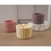 Silicone Mold for DIY Cement Cup with Crystal Effect Trendy Plaster Candle Cup Mirror Silicone Mold