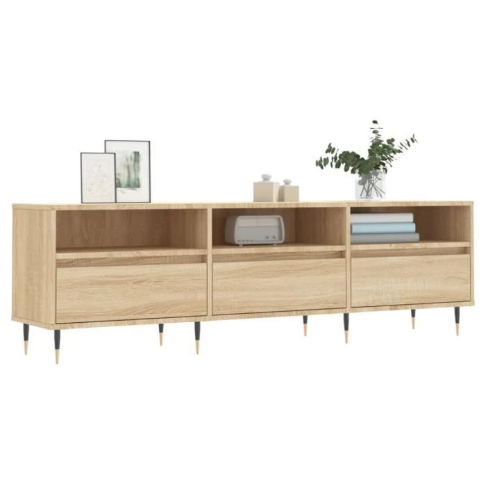 VidaXL TV Cabinet Sonoma Oak 150x30x44.5 Cm Engineered Wood 831263