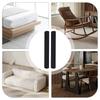 2Pcs Durable Rubber Rail Pads Hardwood Furniture Leg Strap  Marble Floor Accessories