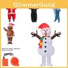 Giant Inflatable Snowman Gingerbread Man Santa Suit For Adult Halloween Cosplay