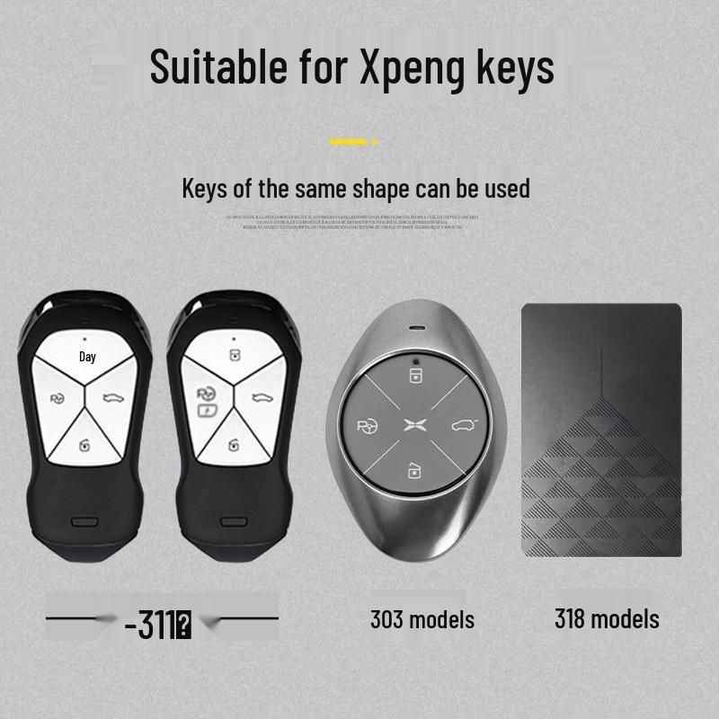 Compatible Key Cover for Xiaopeng 2022 P7/P5, 2021 G3/G3i Models - Unisex Protection & Shell Buckle