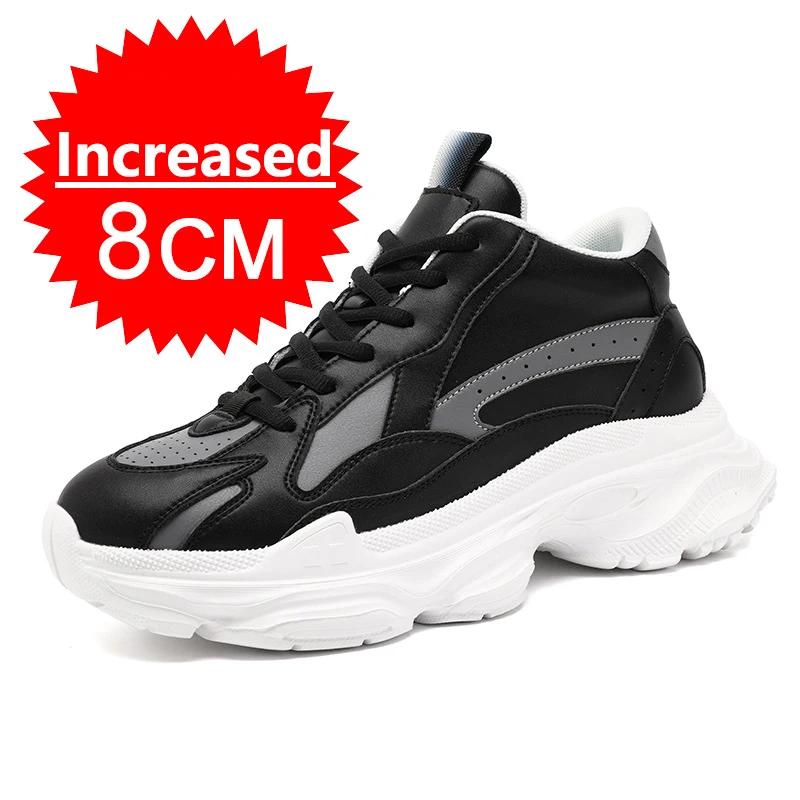 Men`s Elevator Shoes Height Increase 10cm