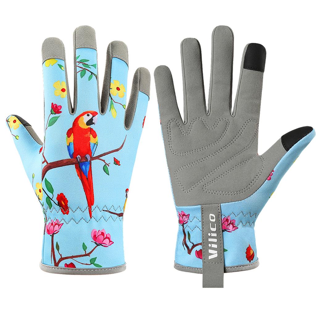 Gardening Gloves For Women Breathable Leather Garden Gloves With Grip Thorn-Proof Puncture-Resistant Work Gloves