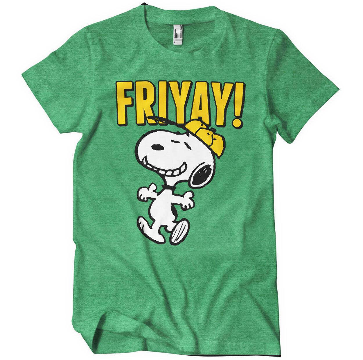 Officially Licensed Peanuts Snoopy Friyay! Mens T-Shirt M
