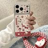 Cartoon Strawberry Cat iPhone 15/14 & 16/15 ProMax Case, Anti-Fall Protection