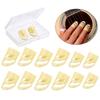 12 Pieces Plastic Thumb Finger Pick Multi Color Adjustable Finger Guitar Pick Hollow Guitar Plectrum For Acoustic Guitar