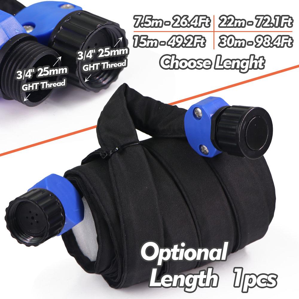 

3/4 Flat Drip Tape with Holes Dual-layer Watering Hose Outdoor Garden Lawm Agricultural Orchard Irrigation Save Water Sprinkler 7.5M(24.6FT)
