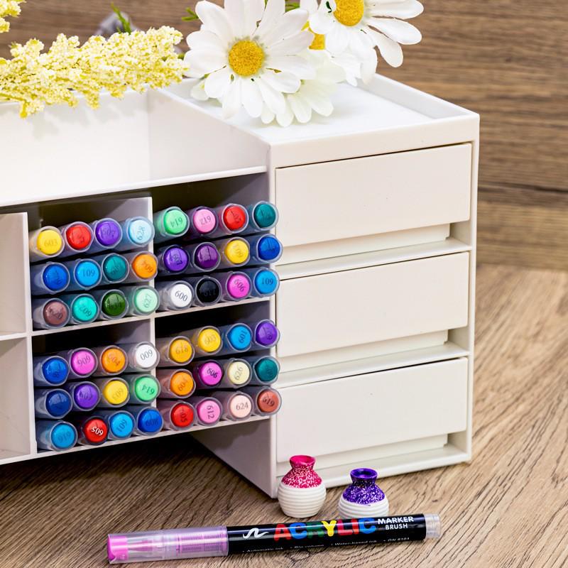 Guangna 8101 Akrylový fix s měkkým hrotem - Bez nutnosti stlačování, voděodolné doodle pero