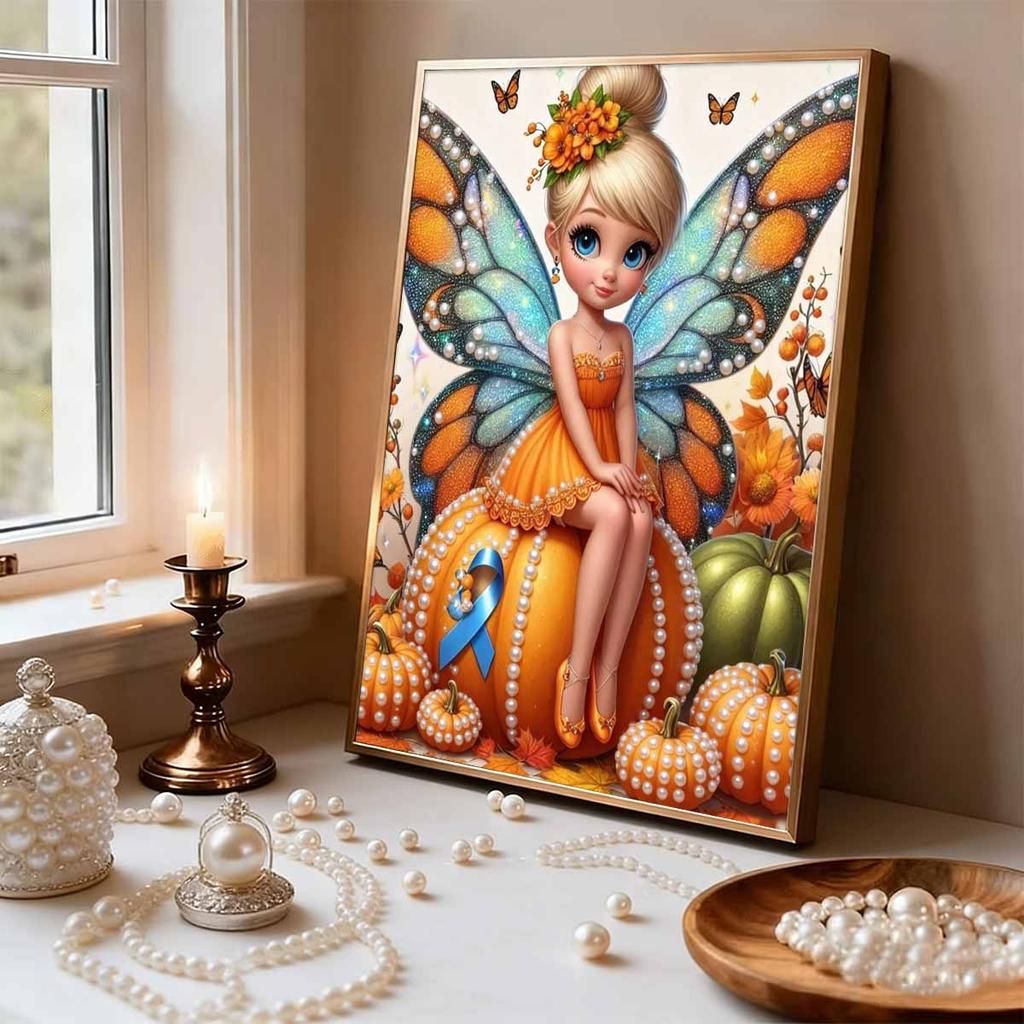 Disney Magical Fairy Little Dingingdong Pearl DIY Art Painting Wall Decor Handmade Gift for Home or Office Decoration