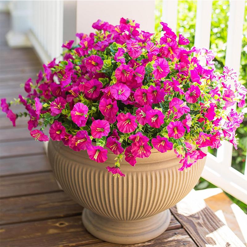 

2/5Pcs Artificial Flowers 35CM Silk Fake Flower for Home Room Decor Garden Wedding Decoration Outdoor DIY Flower Basket Ornament 2Pcs