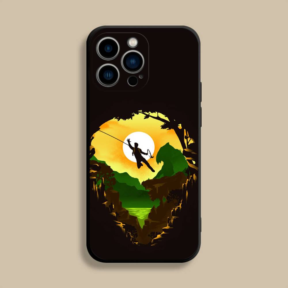 

Sic Parvis Magna U-Uncharted Phone Case For iPhone 11,12,13,14,15,16,17,Pro,Max,Plus,E,SE4,Air,Mini Black Soft Cover iPhone16promax