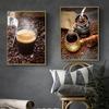 Nordic Coffee Theme Photography Canvas Posters Print Modern Wall Art Pictures For Living Room Dinning Room Cafe Office Aisle
