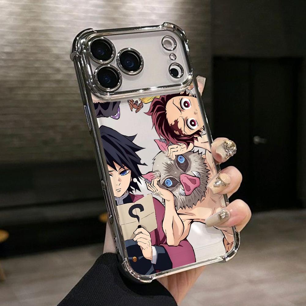 

Cute D-Demons S-Slayers Phone Case for Samsung Galaxy S26 S25 S24 S23 S22 S21 S20 FE Ultra Plus 5G Anti-drop Transparent Cover Galaxy S24+