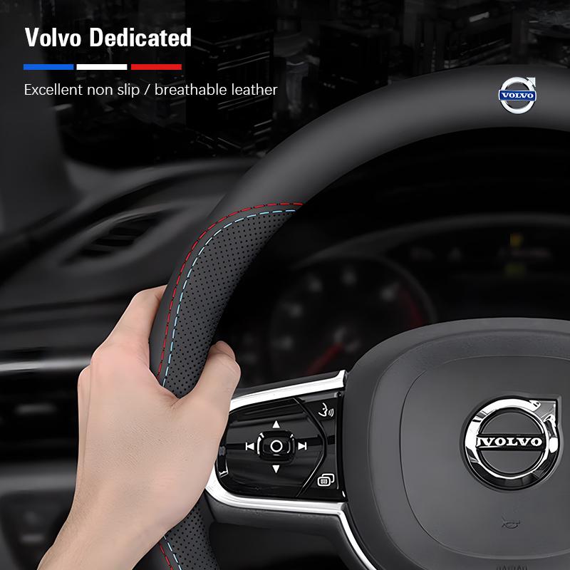 Coprivolante in Pelle per Auto Traspirante Antiscivolo Protezione Cappuccio Per Volvo Xc60 Xc90 V40 V60 S60 V50 V90 S80 C40 XC40 Rdesign