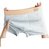 Combed Long-Staple Cotton 10A Antibacterial Men's Boxer Briefs Large Size Jacquard Youth Four-Point Shorts