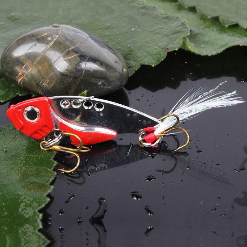 

4 шт. металлическая рыболовная приманка для окуня, вобливная ложка, кривошипная приманка, снасти красный