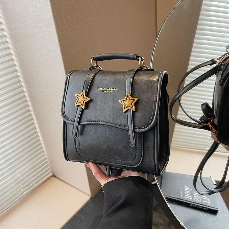 

Осень и зима ретро колледж стиль рюкзак женский новая мода студенческая сумка рюкзак после выхода чёрный