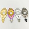 High-End Stainless Steel Vintage-Style Engraved Guitar Cat-Eye Output Jack Plate Universal Audio Jack Plate for Electric Guitars and Basses