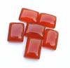 Natural Red Carnelian Gemstones: Rectangle Shape Cabochons for Jewelry Making