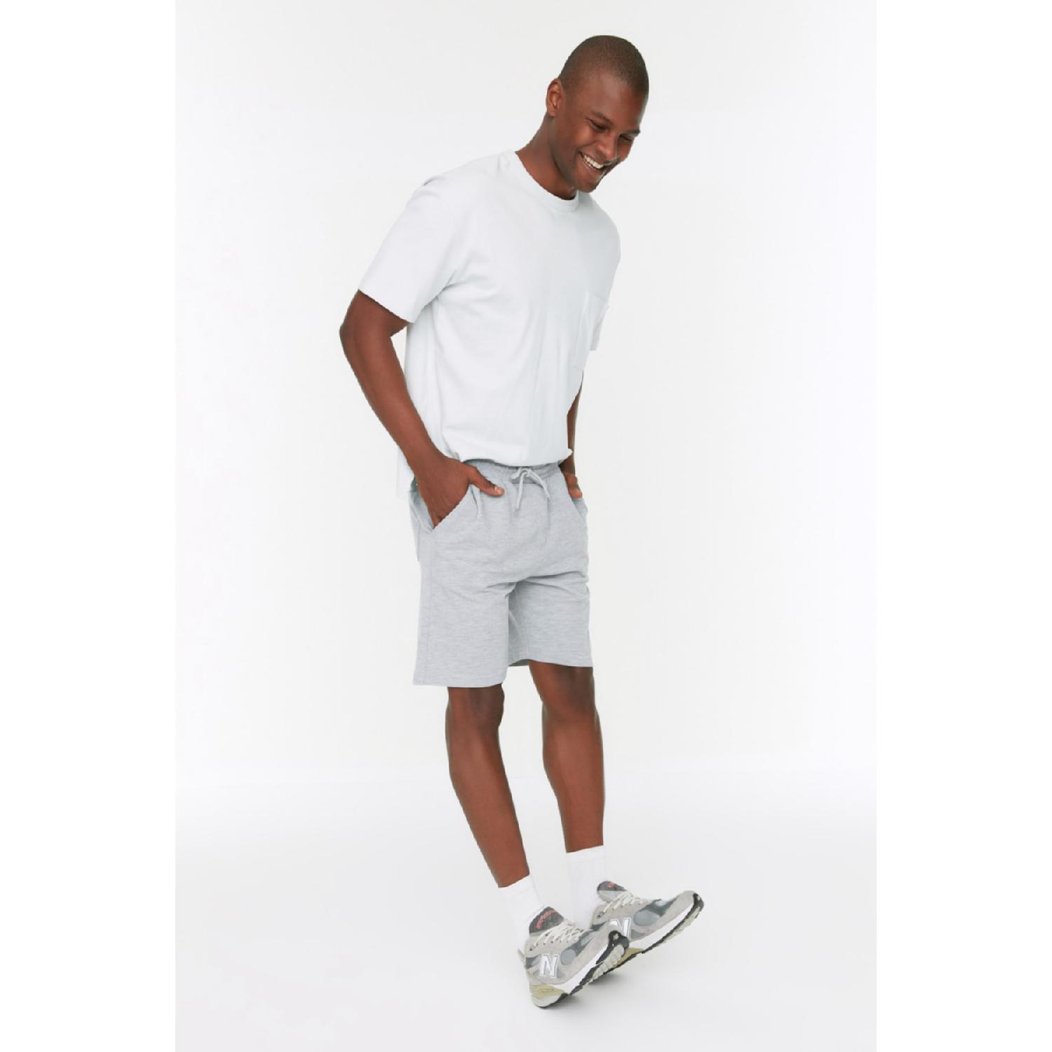 

Gray Men Regular/normal Fit Straight Shorts Tmnss20sr0169