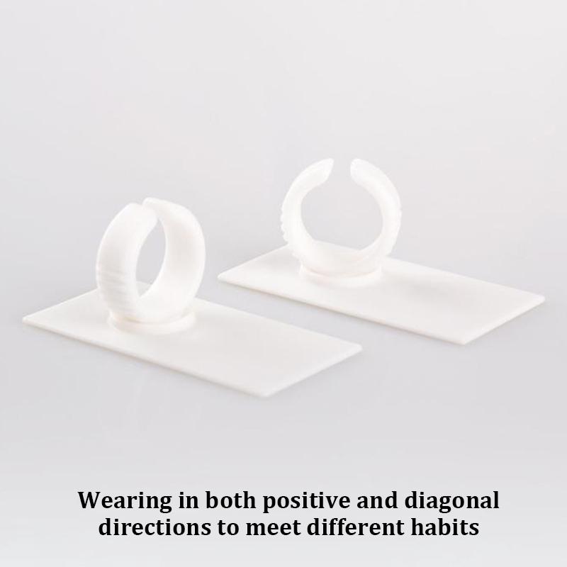 Eyelash Splitter Nail Art Tattoo Glue Pallet Holder Eyelash Extension Rings Stand Adhesive Pigment Holders Finger Beauty Tools